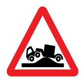 Ανώμαλο οδόστρωμα (κίνδυνος για οχήματα μακράς βάσης)