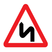 Double bend first to left