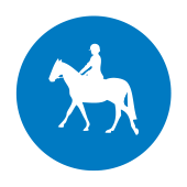 Route to be used by animal riders only